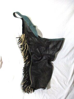 DOVER SADDLERY SUEDE Basket Weave Fringe Pant CHINKS MA